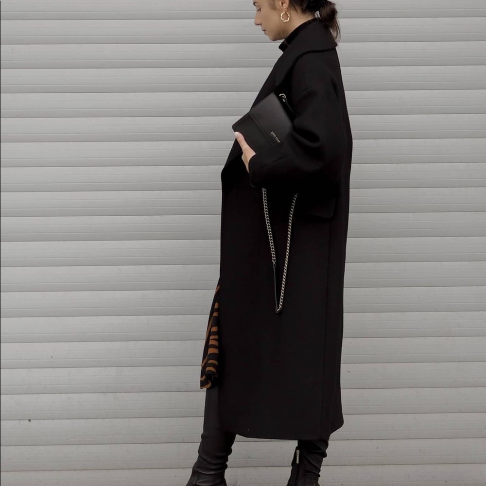 Zara wool blend oversized coat bloggers favorite - Picture 10 of 11